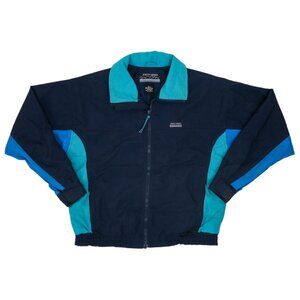 Vintage 90s White Sierra Colorblock Windbreaker Track Jacket